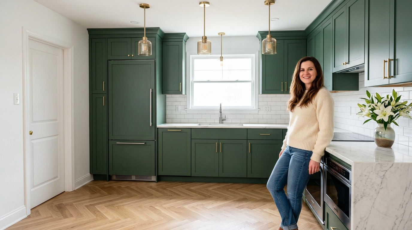 Modern kitchen after AI renovation preview
