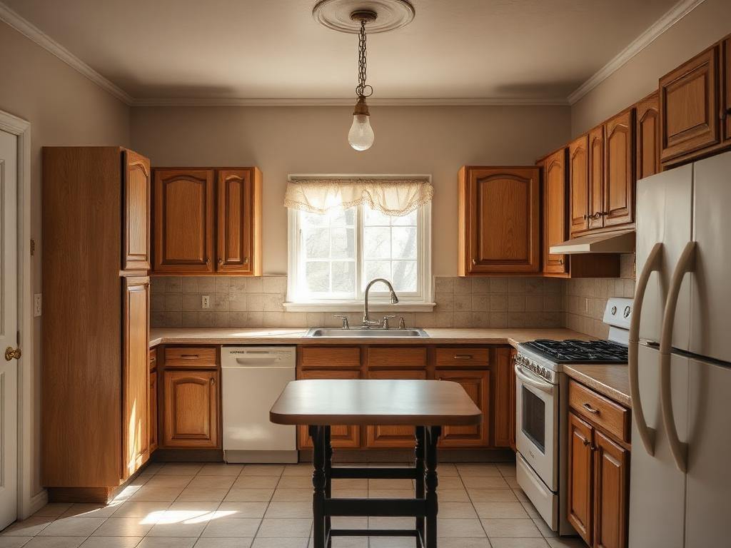 Outdated kitchen before renovation